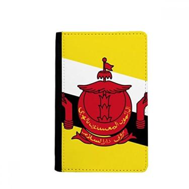 Imagem de Porta-passaporte com bandeira nacional de Brunei para país asiático Notecase Burse carteira capa porta-cartão, Multicolor