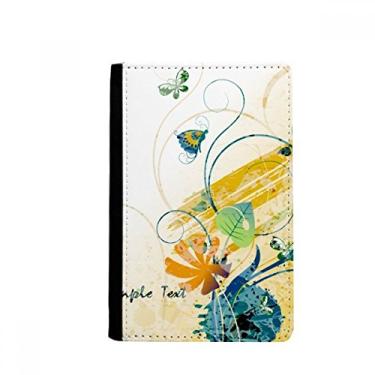 Imagem de Carteira elegante borboleta rural porta-passaporte Notecase Burse capa carteira porta-cartão, Multicolor