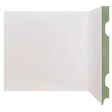 Imagem de Rodapé Mdf 2001 Resistente a Umidade Moldufama 2,4 m - Branco