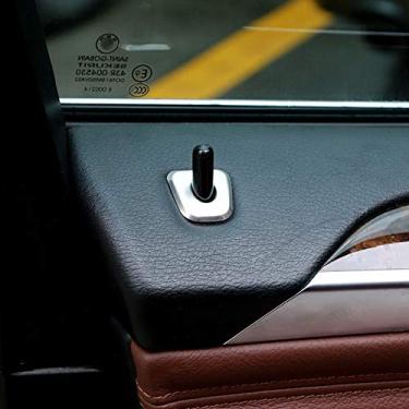 Imagem de JIERS Para BMW X5 E70 2008-2013, adesivos de guarnição da tampa da fechadura da porta do carro acessórios do carro