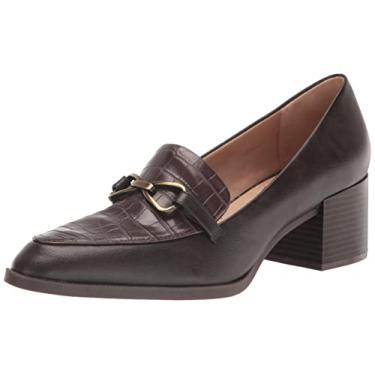 Imagem de LifeStride Mocassim feminino Devyn 2 Block Heel, Chocolate escuro, 8.5 Wide