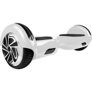 Imagem de Hoverboard Skate Elétrico Leds Bluetooth  6,5 - Branco - Smart Balance