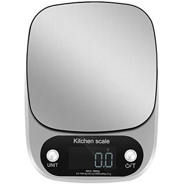 Imagem de balanças de cozinha peso digital, balanças de cozinha balança de cozinha digital, balança de pesagem de alimentos, balança de cozinha eletrônica com função de tara para cozinhar