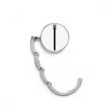 Imagem de Cabo de Internet preto, padrão de plugue USB, gancho de mesa, gancho decorativo, gancho dobrável