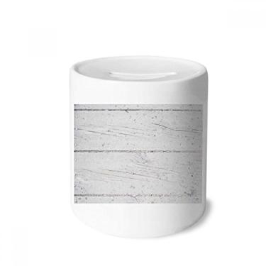 Imagem de DIYthinker Caixa de moedas de cerâmica com textura áspera para o chão de madeira branca