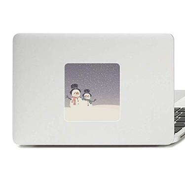 Imagem de Adesivo de Natal boneco de neve floco de neve decalque vinil paster laptop decoração PC
