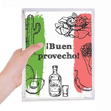 Imagem de Caderno de folhas soltas com a bandeira da Culinária do México