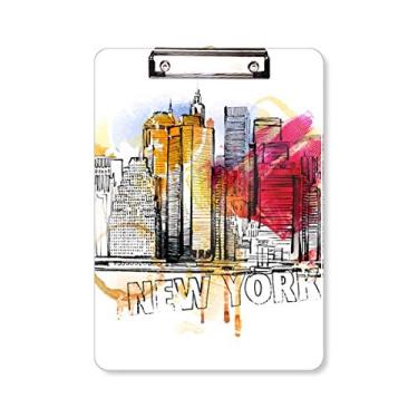 Imagem de New York City America – Placa de suporte para prancheta dos Estados Unidos A4