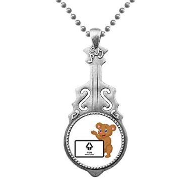 Imagem de OFFbb-USA Pingente de classificação de resíduos de animais secos, bijuteria com pingente de guitarra
