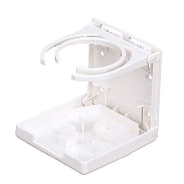 Imagem de attwood Suporte dobrável para bebidas 2449-7, anel duplo, policarbonato, 11,7 cm A x 12,7 cm L, 11,7 cm D, branco
