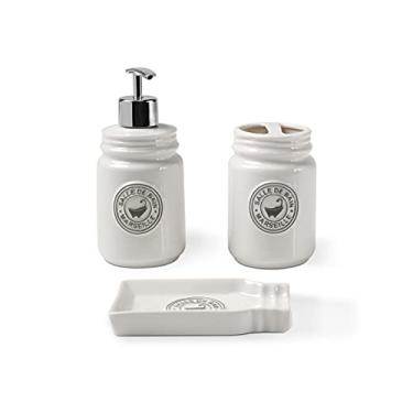 Imagem de Haus Concept - Conjunto Banho Pottery 3 Peças - Branco