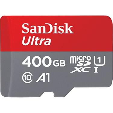 Imagem de Cartão de memória SanDisk 400GB Ultra microSDXC UHS-I com adaptador - 100 MB/s, C10, U1, Full HD, A1, cartão micro SD - SDSQUAR-400G-GN6MA