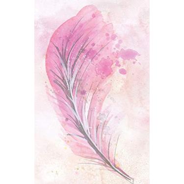 Imagem de Cannabis Rating Journal - Pink Feather: 5 X 8 200 Page:100 Sheet Blank Form Discreet THC CBD Cannabis Rating with Pink Feather Image