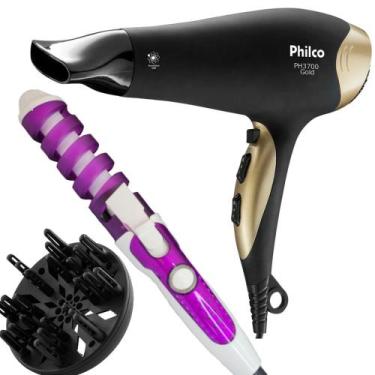 Imagem de Secador De Cabelo Philco 3700P Ion Emborrachado 2100W Quente Frio Difu