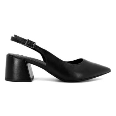 Imagem de Slingback Usaflex Feminino Bico Fino Casual Preto Ak0202001 34