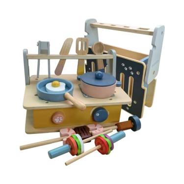 Imagem de menolana Conjunto de cozinha brinquedos acessórios aprendizagem presente potes utensílios panelas cozinha playset cozinha fogão brinquedos para crianças