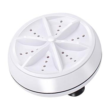 Imagem de Hemobllo Lavadora Giratória Lavadora De Roupas Lavadora De Ondas Máquina De Lavar Pessoal Alimentada Por USB Mini Lavadora Dobrável Lavadora De Roupa Compacta Lavadora De Viagem Totalmente