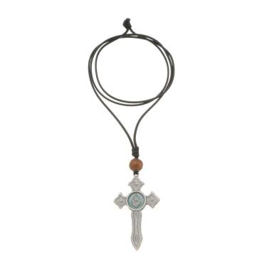 Imagem de Cordão com Crucifixo da Espada de São Miguel Arcanjo