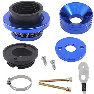 Imagem de LIYYDS Adaptador de filtro azul 42 mm, 43 mm, 44 mm, pilha de velocidade para 33cc 43cc 47cc 49cc 50cc 52cc Minimoto 2 tempos Dirt Mini Pocket Bike Kids ATV Go Kart Goped Blad Gas Powered Scooter