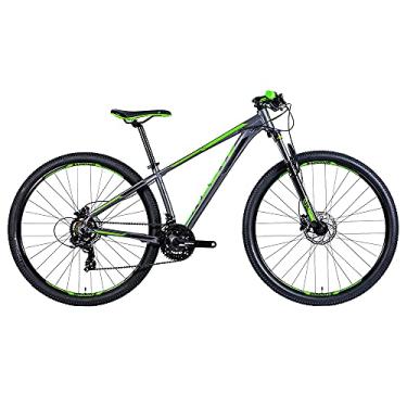 Imagem de Bicicleta Montain Bike Aro 29 - Groove Hype 30-21 Velocidades - Quadro Tamanho 20,5 - Cor Grafite/Verde/Preto