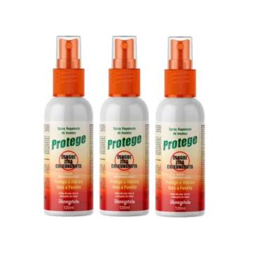 Imagem de Repelente de Insetos Spray, Kit com 3 Unidades, Proteção Contra Mosquitos