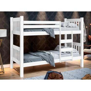 Imagem de Beliche Caribe Gabrielli 100% Mdf Com Escada - Vira 2 Camas Solteiro - Super Reforçada