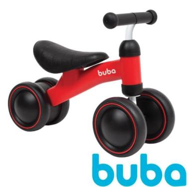 Imagem de Bicicleta Infantil Sem Pedal Equilíbrio Balance 4 Rodas Buba - Buba Ba