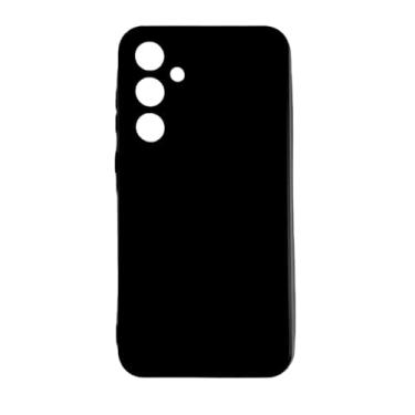 Imagem de Capinha Compativel com Samsung Galaxy A35 Silicone Macia Veludo Forro Interno Preta
