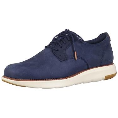 Imagem de Cole Haan Tênis masculino Grand Crosscourt moderno perfurado, Blazer azul-marinho nobuck/marfim, 10