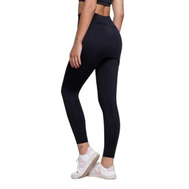 Imagem de Calça Legging Fitness Vekyo Suplex Com Saia Tapa Bumbum Academia - Bel