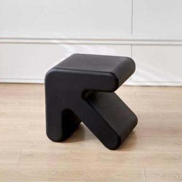 Imagem de Mesa lateral com destaque para sofá, mesa de canto moderna para bebidas, banquinho de plástico bonito, mesa de cabeceira para espaços pequenos, sala de estar, quarto, lounge, sofá-sofá, hall