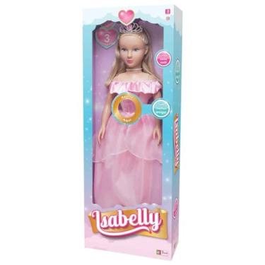 Imagem de Boneca Gigante Isabelly Princesa Musical 80cm - Canta 3 Canções Crianças +3 Anos