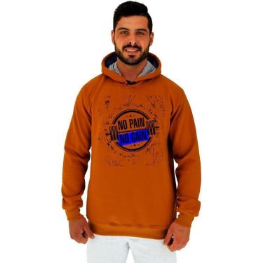 Imagem de Blusa Moletom MXD Conceito Tradicional Com Touca No Pain No Gain Halter Masculina-Masculino