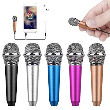 Imagem de Uniwit Mini microfone vocal/instrumento portátil para gravação de vídeo por voz, canto, vlogging, podcasting, microfone minúsculo para iPhone, Android, telefone, computador, notebook, tablet, iPad
