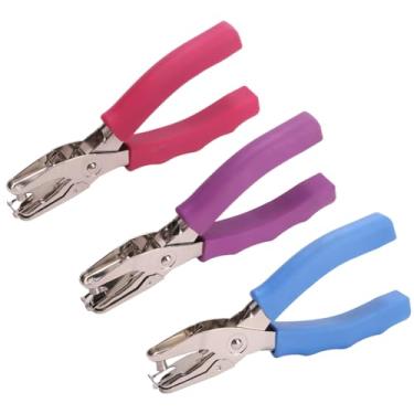 Imagem de Craftinova — Furador avançado com cabo de borracha com orifício único, impressão de 0,6 cm para cartões de visita em sala de aula, escritório, embalagem com 3