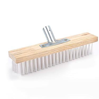 Imagem de Cabeça da escova de piso BORDSTRACT, substituição resistente de nylon da cabeça da escova para limpeza de telhas de deck de terraço (30cm/11,8 pol. de comprimento)