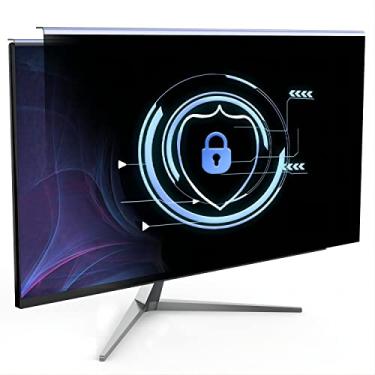 Imagem de DEJIMAX Tela de privacidade de computador de 21,5 polegadas para monitor widescreen 16:9, filtro de privacidade para monitor de luz azul, protetor de computador anti-UV