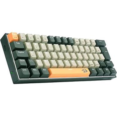Imagem de Teclado Gamer Redragon Lakshmi Laranja+cinza+ Preto Com Switch Marrom