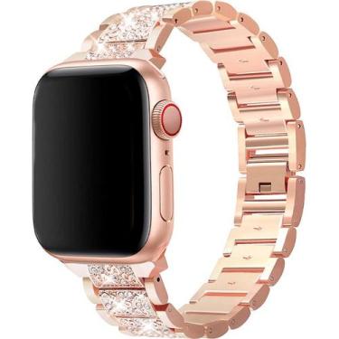 Imagem de Pulseira Aço Elos Quadrada Compatível com Apple Watch - Baú do Viking,