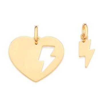 Imagem de Pingente banhado ouro 3x 24k 18k e 22k  feminino amizade, melhores ami