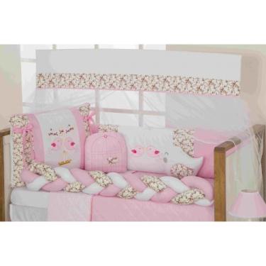 Imagem de Kit berço completo 11 peças masculino e feminino arco iris nuvem passa