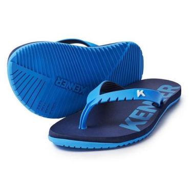 Imagem de Sandália Chinelo Kenner Red Masculino Original, Azul, Preto, 42