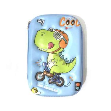 Imagem de Estojo Escolar Infantil de EVA Com Desenho 3D - FWB, Dinossauro