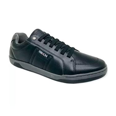 Imagem de SAPATENIS MASCULINO COURO 7048-267 FERRACINI (16) - PRETO