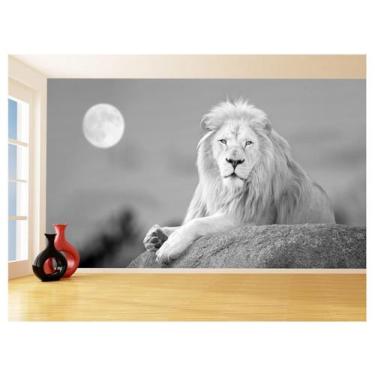 Imagem de Papel De Parede Animal Leão África Safari Lua 3,5M Anm492 - Você Decor