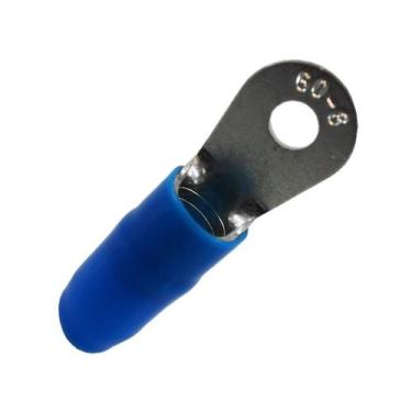 Imagem de Terminal Tubular Pré-Isolado 50mm M8 BC Eletrorastro, Azul