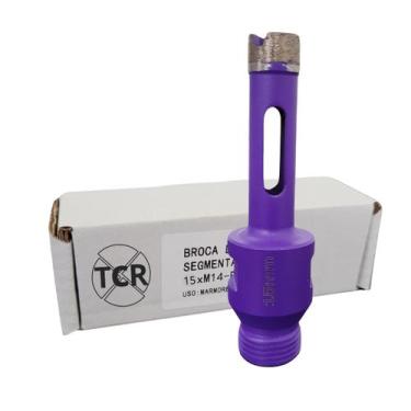 Imagem de  Broca Serra Copo Diamantada 15mm Porcelanato Mármore - tcrabrasivos