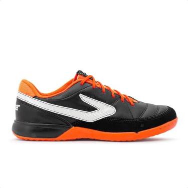 Imagem de Chuteira Topper Titanium X Futsal - Preto/laranja - 43