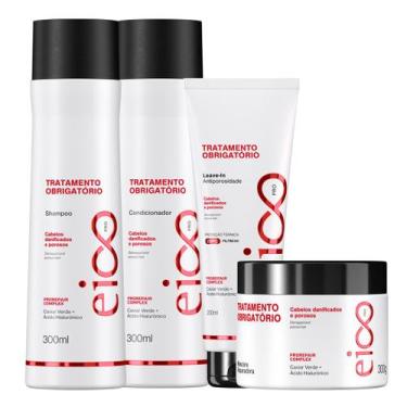 Imagem de Kit Eico Professional Tratamento Obrigatório Shampoo Condicionador Más