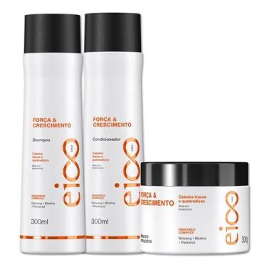Imagem de Kit Eico Pro Força e Crescimento Shampoo 300ml + Condicionador 300ml +